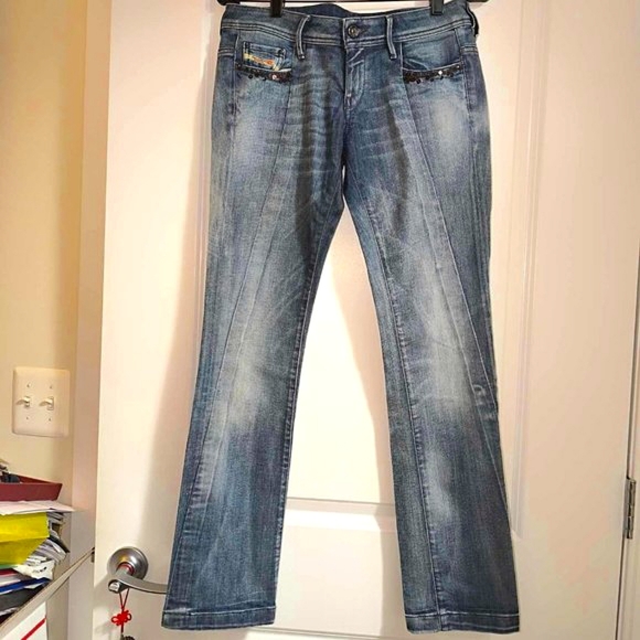 Diesel Blizz Sequins Bootcut Jeans - Picture 2 of 16